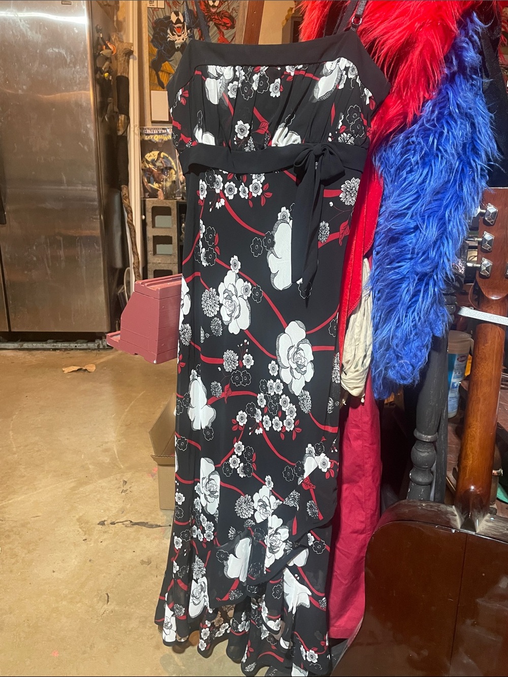 Trixxi Y2K Floral Midi Slip Dress